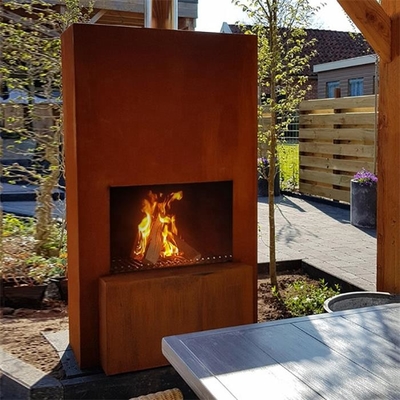 Stahl-Kamin-Holz-Brennen moderner Entwurf Pinacate Corten im Freien