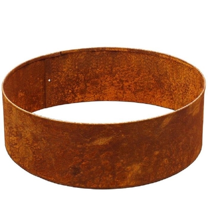 Stahllandschaftsbaum Ring With Folded Top Edge 2mm Stärke Corten