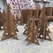 Spezieller Garten-dekorativer Laser schnitt Stahlweihnachtsbaum Corten für Weihnachtsfeiertag