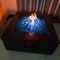 Schwarz-Farbmetallquadrat-Gas-Patio Heater Fire Table der hohen Temperatur