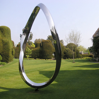 Soem-Schmiede-Kreis-moderne Edelstahl-Skulptur für Garten-Dekoration