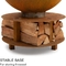 Halbes Ball-Rusty Barbecue Corten Steel-GRILL Grill-Holz-Brennen