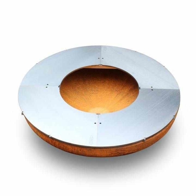 Verrosteter roter 100cm Corten Stahlfeuer-Grube GRILL für Hinterhof-Patio