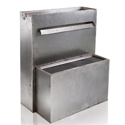 WASSERFALL-Blatt-Kaskade Garten-Dekor-Pool Corten Stahlmit Herb Planter