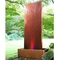 120cm vertikale Corten Stahlwasser-Eigenschafts-Wand mit LED-Licht
