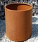 Metallblumen-Stahlpflanzer Ausgangs-und Garten-Zylinder-Topf Corten runde