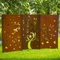 Das Baum-Bild, das Stahlgarten-Schirm verwittert, täfelt für Hauptdekor
