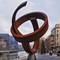 Moderne Zusammenfassung Ring Corten Steel Art Sculpture