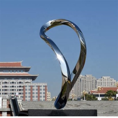 Soem-Schmiede-Kreis-moderne Edelstahl-Skulptur für Garten-Dekoration