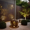Chrysanthemen-Muster-Rusty Metal Garden Ornaments Corten-Stahl-Laser schnitt Platten