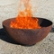 Stahlkamin-Durchmesser im Freien 600mm Garten Corten 800mm Rusty Metal Fire Pit