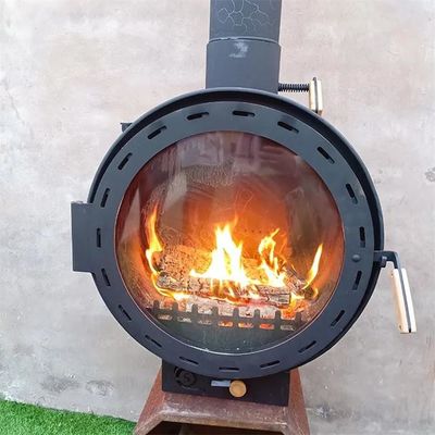 Dekorativer holzbefeuerter rotierender Kamin an der Decke montierter Hängeofen