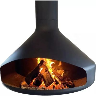1000 mm hängender und drehbarer hängender Holzkamin für Hotels