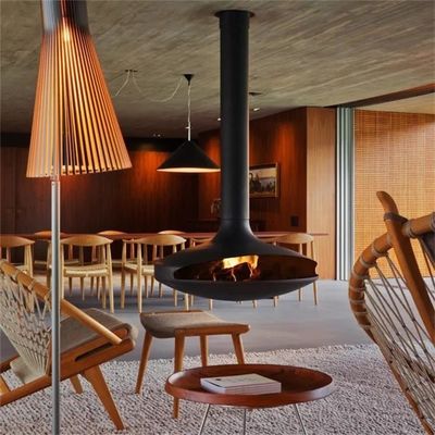 100cm modernes Dach angebrachter verschobener hängender Kamin für Innendekoratives